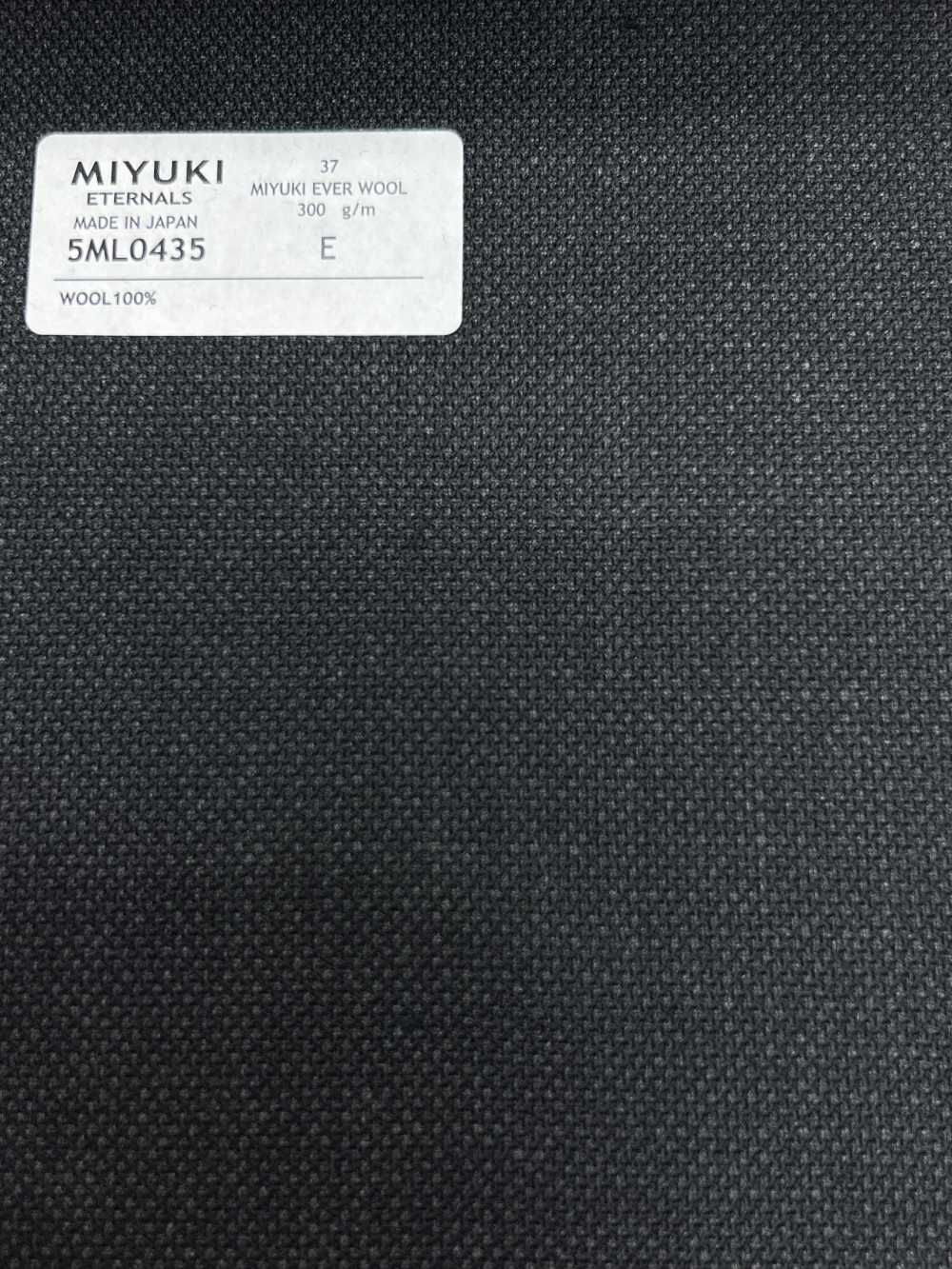 5ML0435 MIYUKI EVER WOOL（ミユキ・エバーウール） バースアイ チャコールグレー[生地] 御幸毛織(ミユキ)