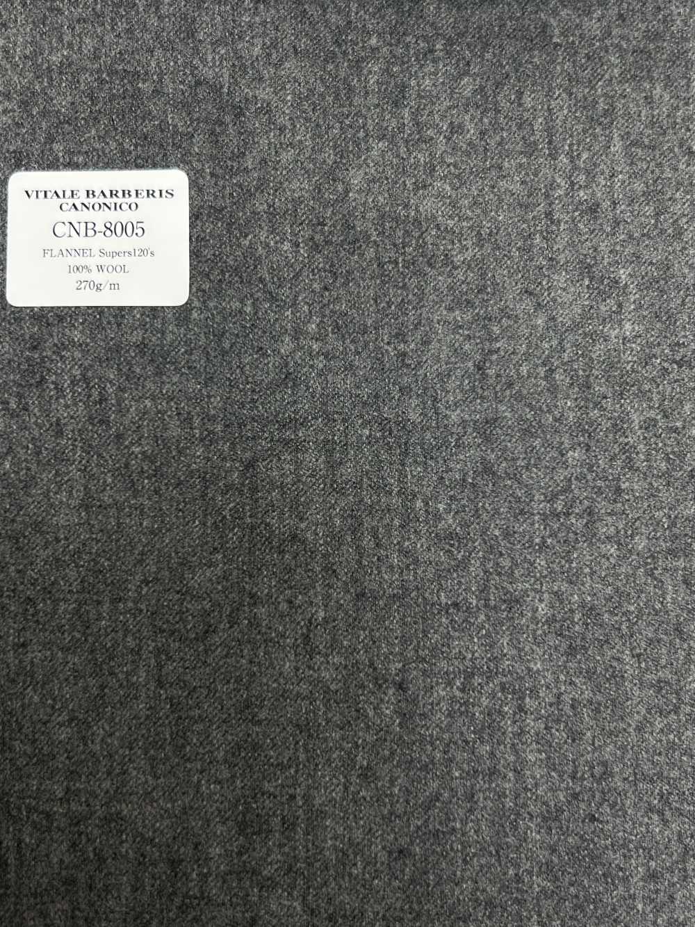 CNB8005 CANONICO(カノニコ) 定番 FLANNEL Super120's ミディアムグレー 無地[生地] CANONICO(カノニコ)