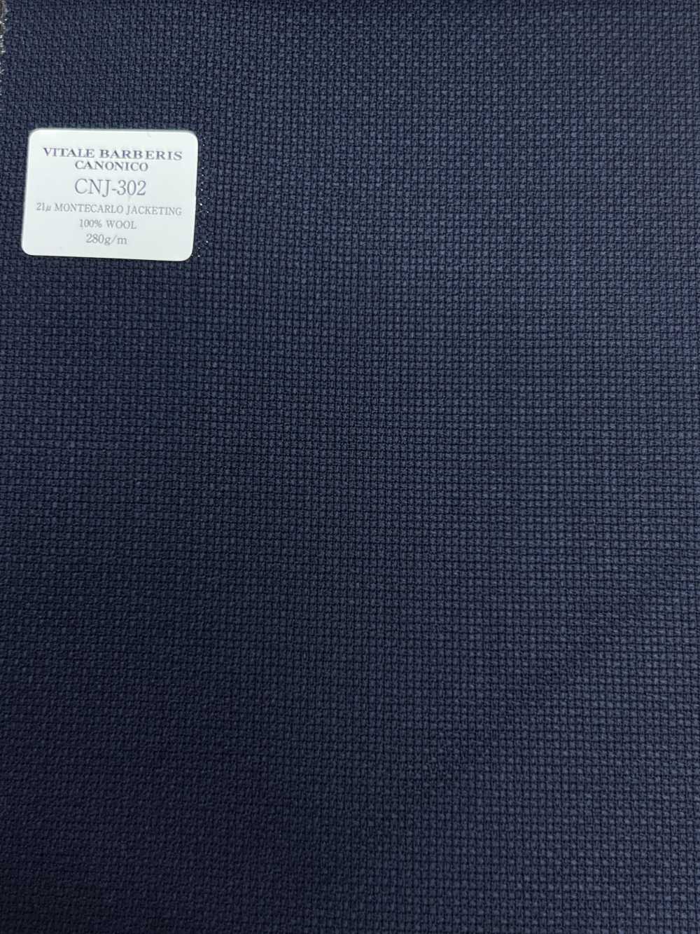 CNJ302 CANONICO(カノニコ) 定番 21μMONTECARLO JACKETING ホップサック 濃紺 無地[生地] CANONICO(カノニコ)