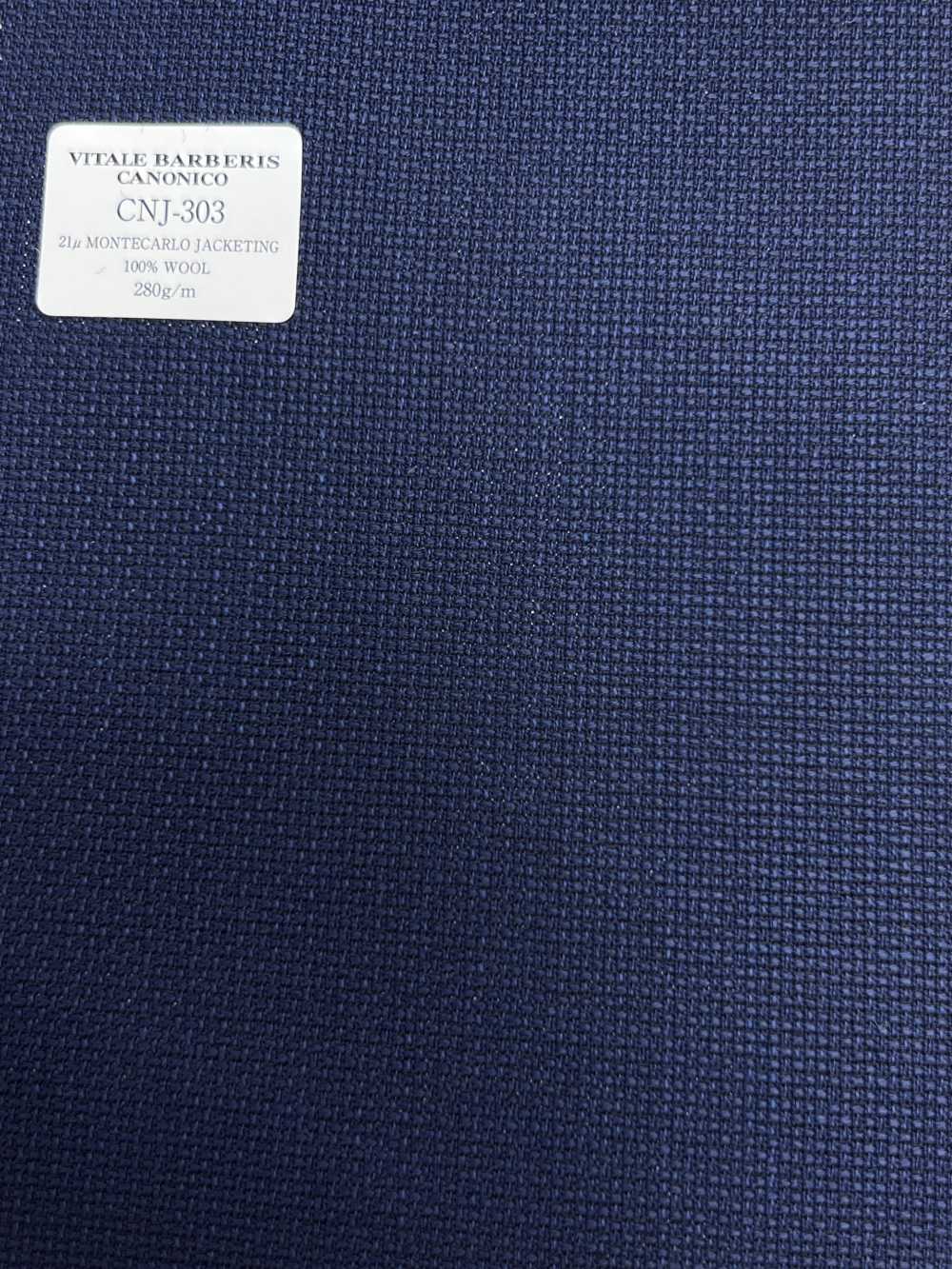 CNJ303 CANONICO(カノニコ) 定番 21μMONTECARLO JACKETING ホップサック ネイビー 無地[生地] CANONICO(カノニコ)