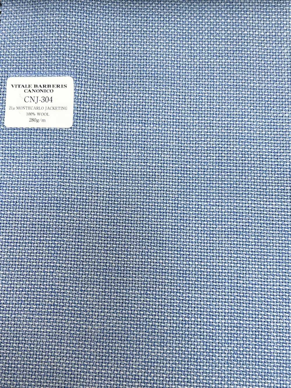 CNJ304 CANONICO(カノニコ) 定番 21μMONTECARLO JACKETING ホップサック ブルー 無地[生地] CANONICO(カノニコ)