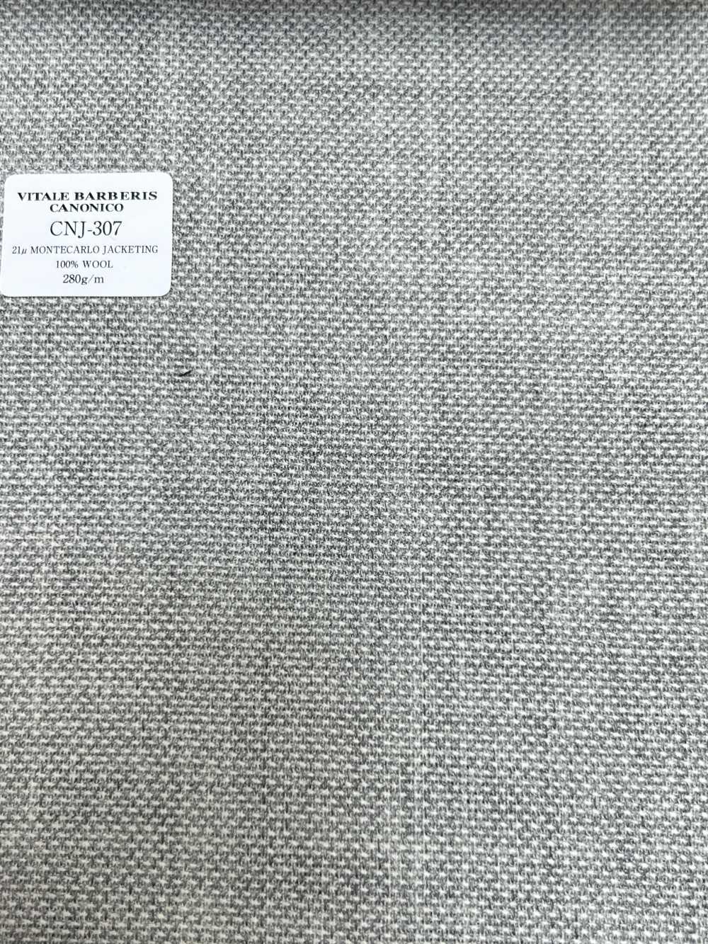 CNJ307 CANONICO(カノニコ) 定番 21μMONTECARLO JACKETING ホップサック ライトグレー 無地[生地] CANONICO(カノニコ)