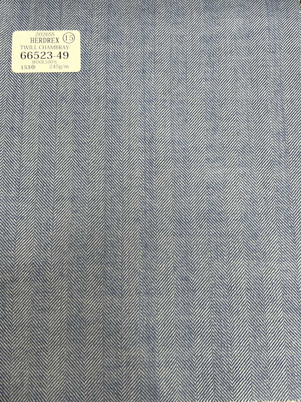 66523-49 26SS HERDREX 【TWILL CHAMBRAY】 ツイルシャンブレー[生地] 国島株式会社