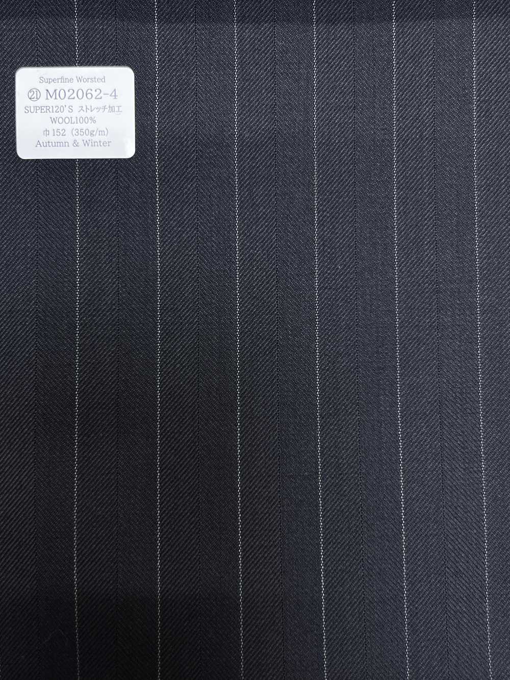 M02062-4 KUNISHIMA1850 Exclusive line 【Superfine Worsted】紺 ヘリンボーン[生地] 国島株式会社