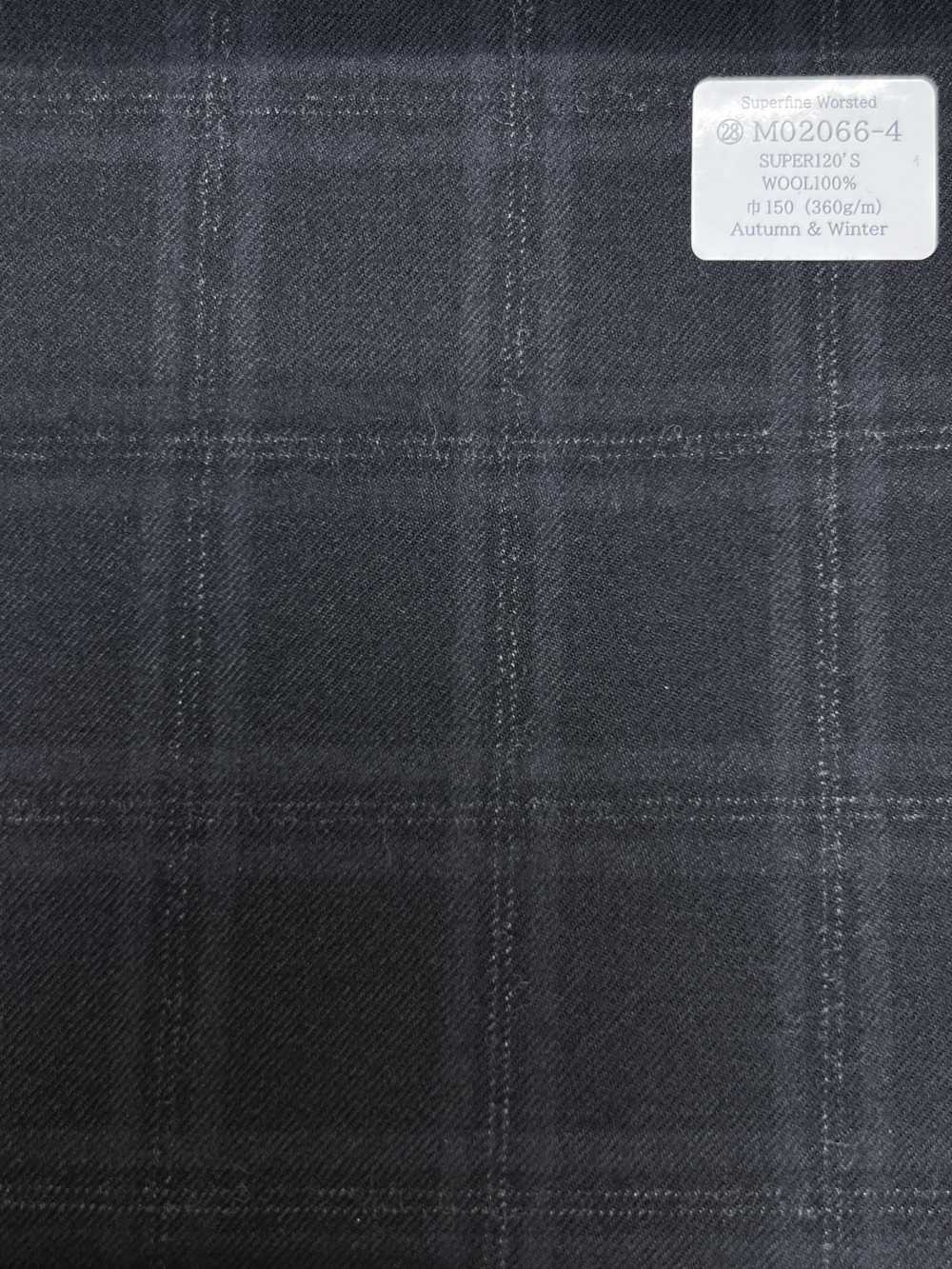 M02066-4 KUNISHIMA1850 Exclusive line 【Superfine Worsted】グレー 杢チェック[生地] 国島株式会社