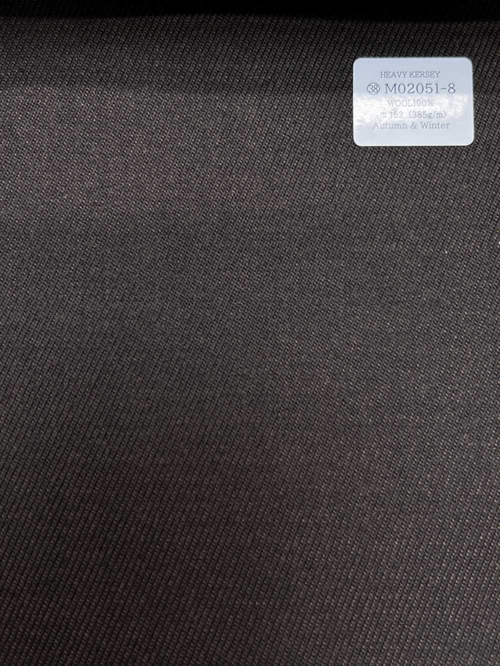 M02051-8 KUNISHIMA1850 Exclusive line 【HEAVY KERSEY】 ダークブラウン  無地[生地] 国島株式会社