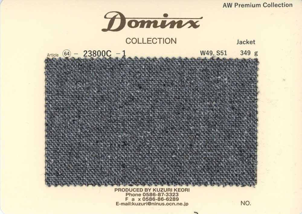 23800C-1 定番 Jacket ウール100% DOMINX(ドミンクス) プレミアムコレクション グレー[生地] 葛利毛織(DOMINX)