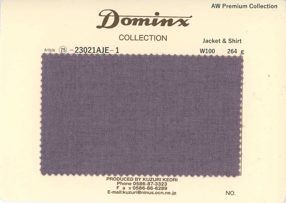 23021AJE-1 定番 Jacket & shirt  ウール100% DOMINX(ドミンクス) プレミアムコレクション 紫[生地] 葛利毛織(DOMINX)