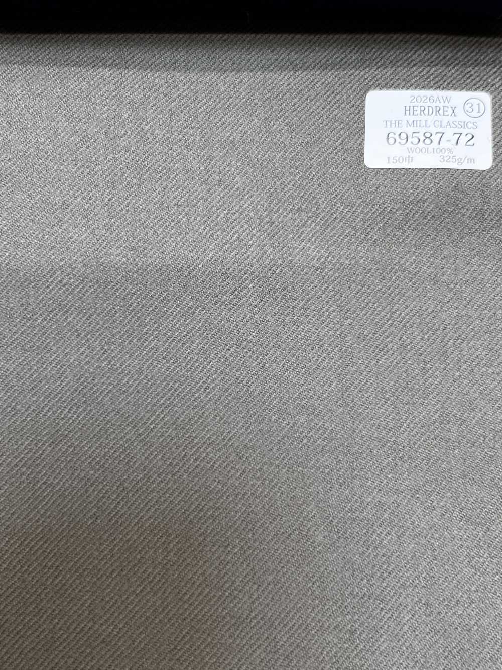 69587-72 26AW HERDREX 【THE MILL CLASSICS】 ミルクラシクス 無地 ベージュ[生地] 国島株式会社