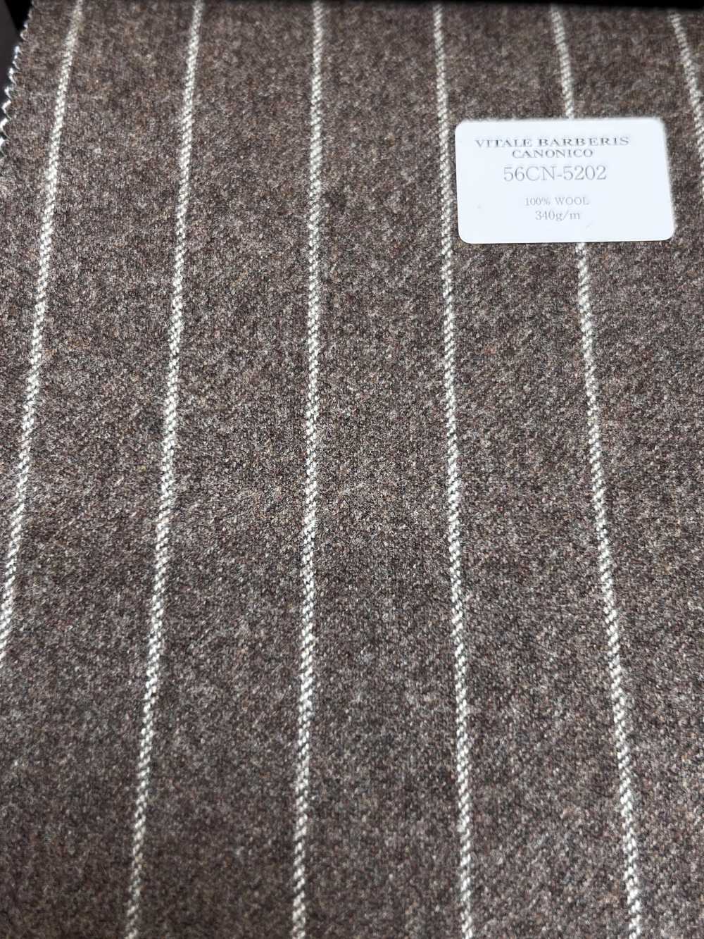 56CN5202 CANONICO(カノニコ) ORIGINAL WOOLLEN FLANNEL ブラウン/ベージュ ストライプ[生地] CANONICO(カノニコ)
