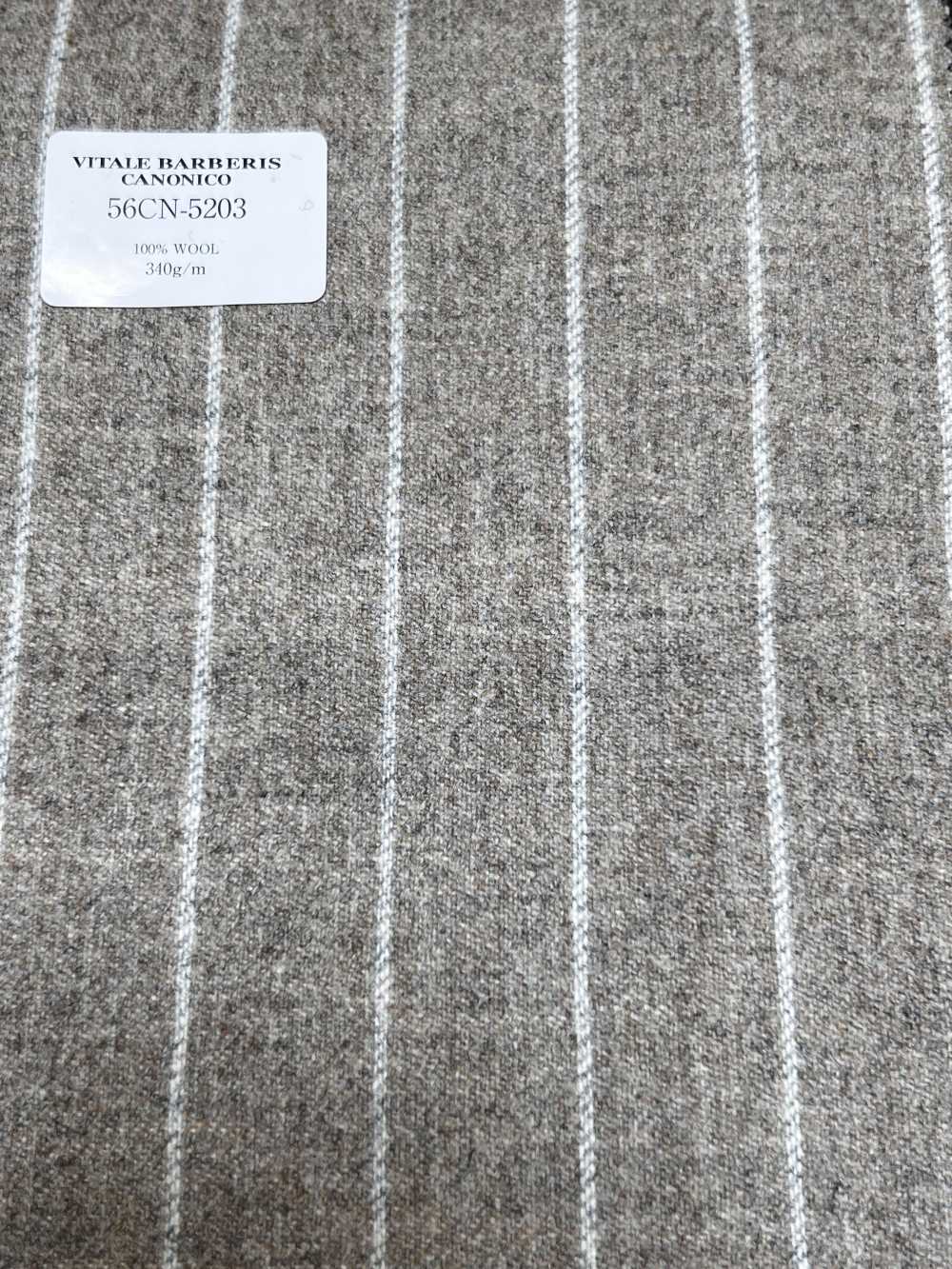 56CN5203 CANONICO(カノニコ) ORIGINAL WOOLLEN FLANNEL ベージュ/ オフ ストライプ[生地] CANONICO(カノニコ)