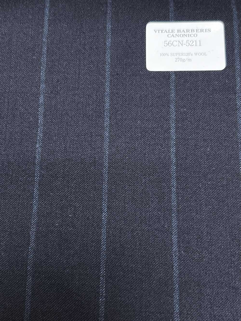 56CN5211 CANONICO(カノニコ) FLANNEL CLASSICS ネイビー/ブルー ストライプ[生地] CANONICO(カノニコ)
