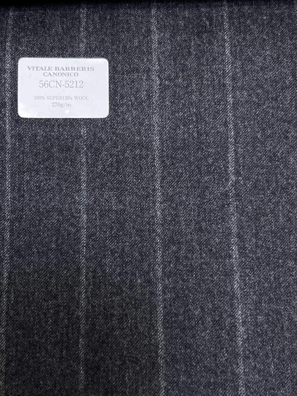 56CN5212 CANONICO(カノニコ) FLANNEL CLASSICS グレー ストライプ[生地] CANONICO(カノニコ)