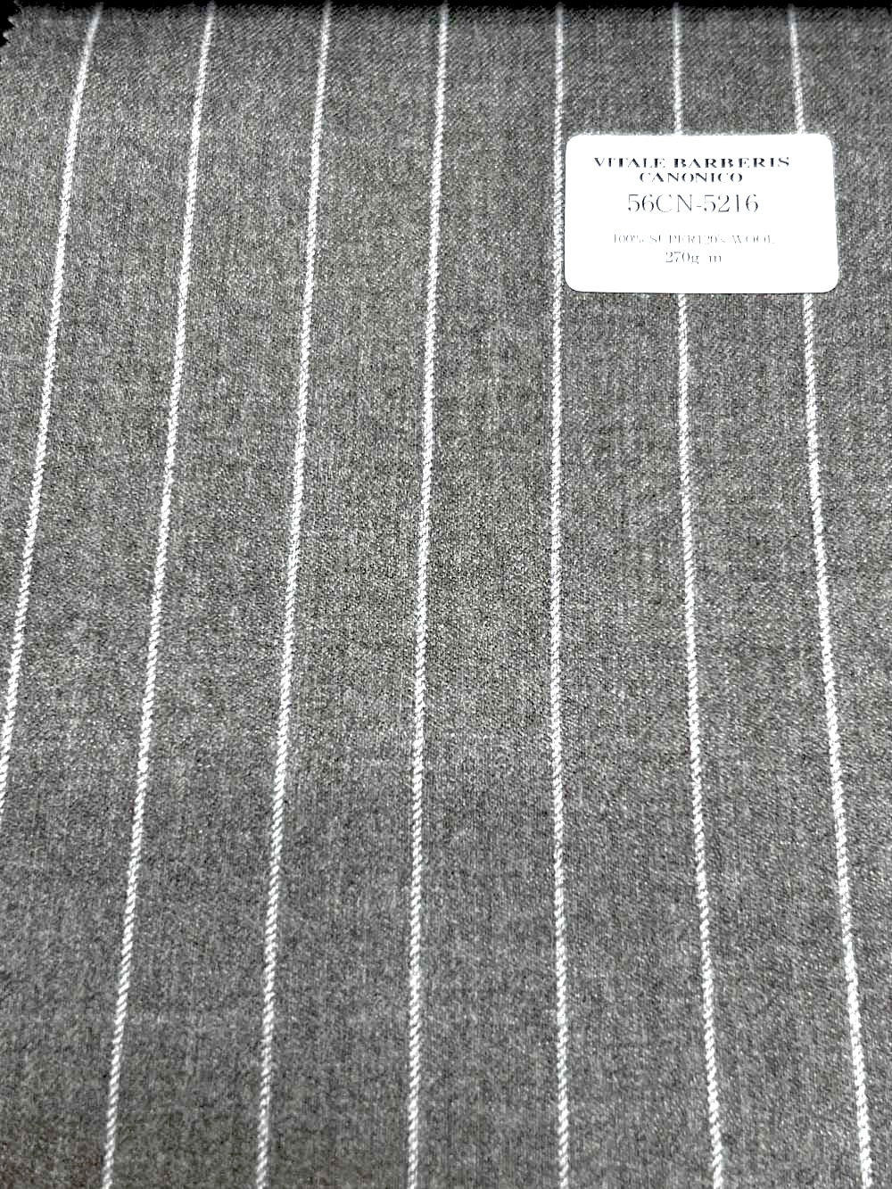 56CN5216 CANONICO(カノニコ) FLANNEL CLASSICS ベージュ ストライプ[生地] CANONICO(カノニコ)