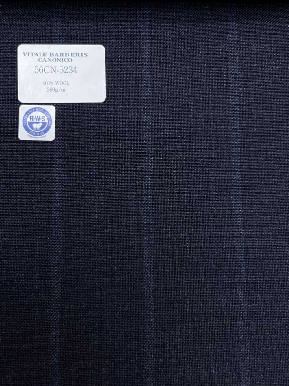 56CN5234 CANONICO(カノニコ) RWS TRADITIONAL WORSTED 21 濃紺 ストライプ[生地] CANONICO(カノニコ)
