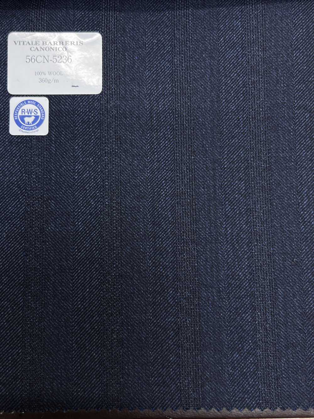 56CN5236 CANONICO(カノニコ) RWS TRADITIONAL WORSTED 21 ネイビー シャドウストライプ[生地] CANONICO(カノニコ)