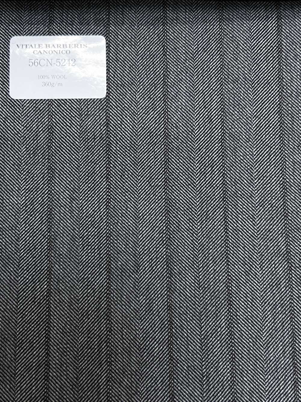 56CN5242 CANONICO(カノニコ) TRADITIONAL WORSTED 21 グレー/ブラウン シャドーストライプ[生地] CANONICO(カノニコ)