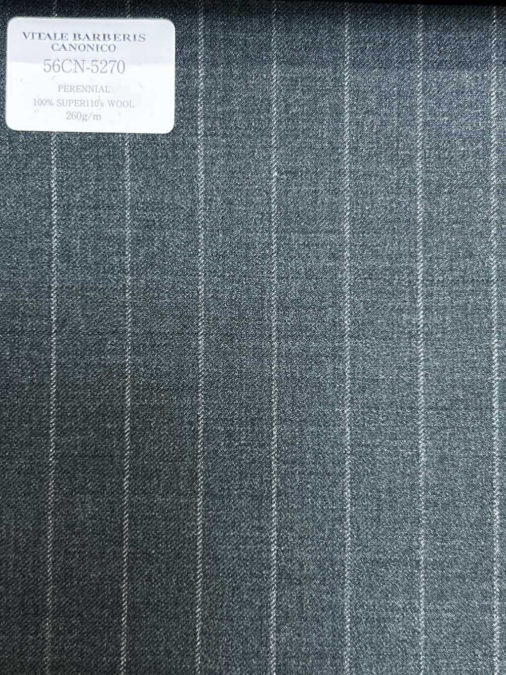 56CN5270 CANONICO(カノニコ) PERENNIAL-CLASSICS グリーン ストライプ[生地] CANONICO(カノニコ)