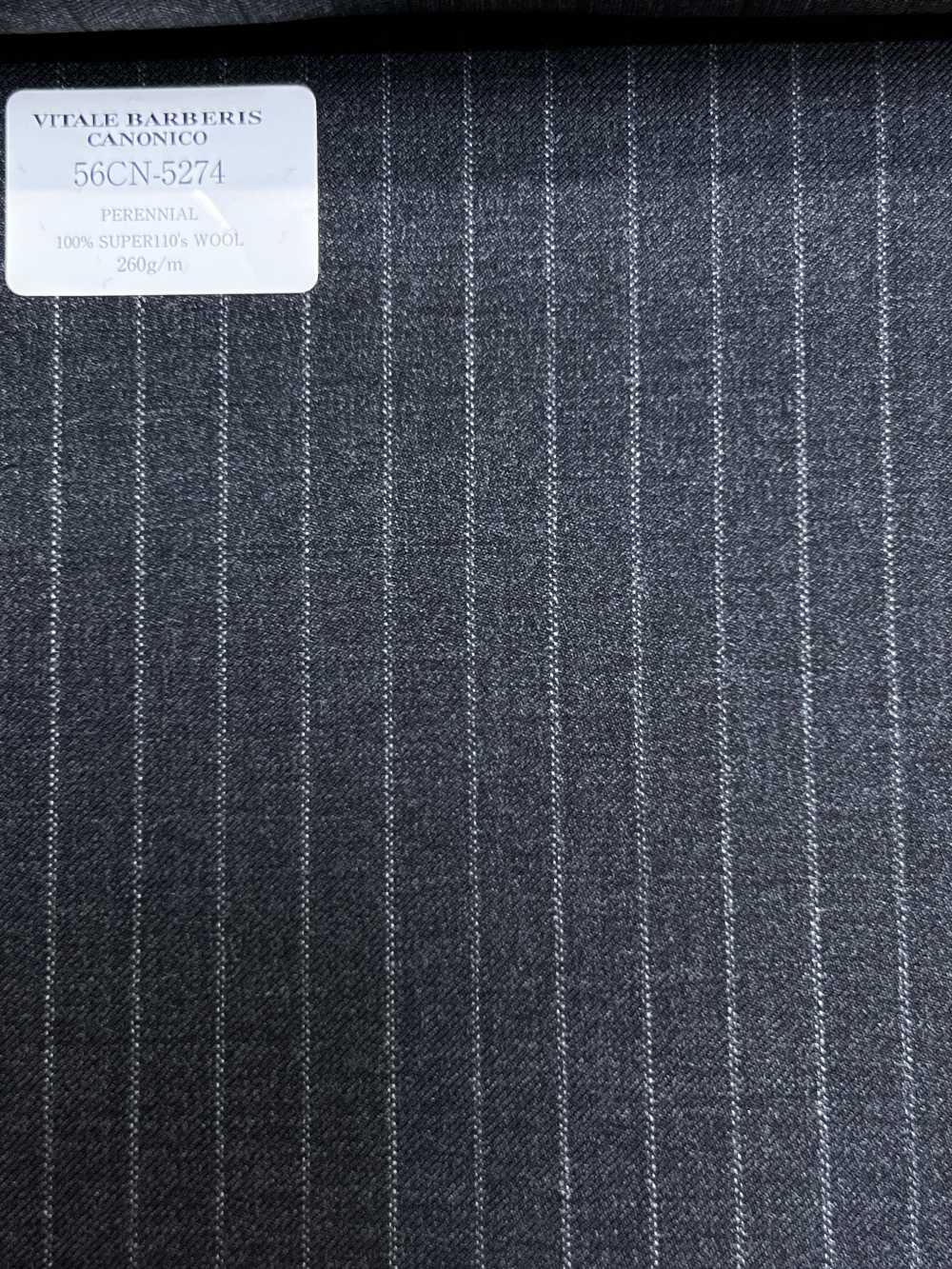 56CN5274 CANONICO(カノニコ) PERENNIAL-CLASSICS ダークグレー ストライプ[生地] CANONICO(カノニコ)