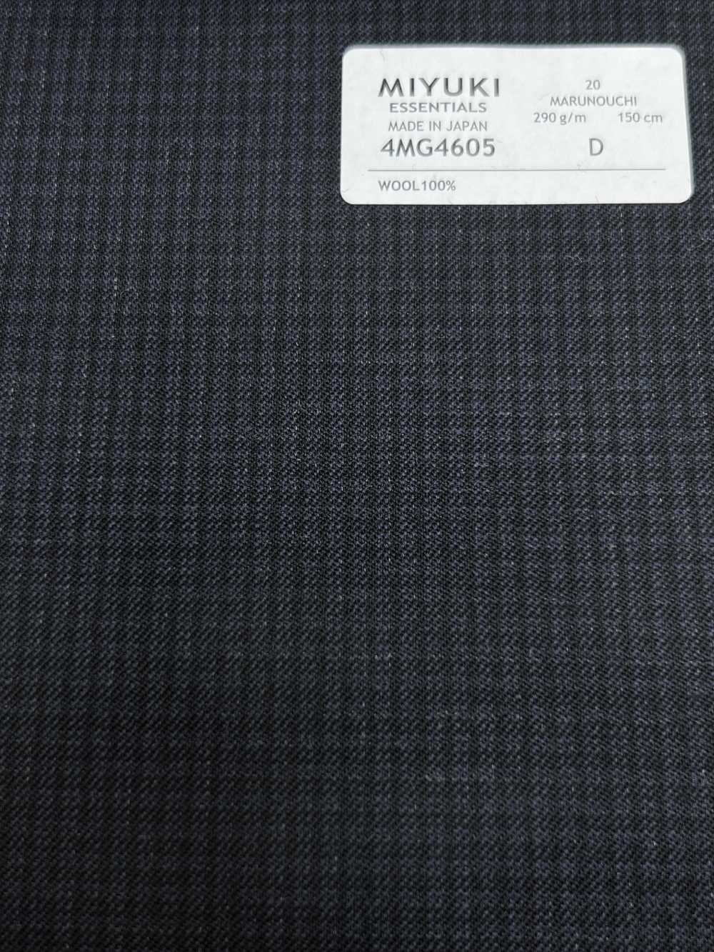 4MG4605 26AW MARUNOUCHI(マルノウチ) ツイル 紺 チェック[生地] 御幸毛織(ミユキ)