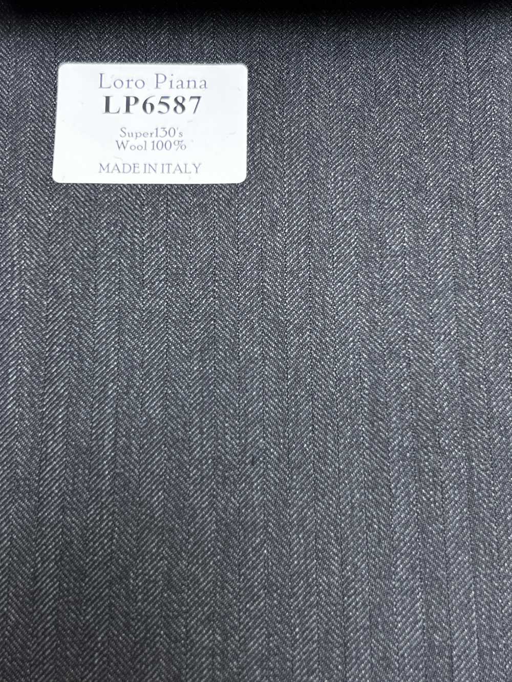 LP6587 Loro Piana Super130's グレー ヘリンボーン[生地] 細井商事株式会社