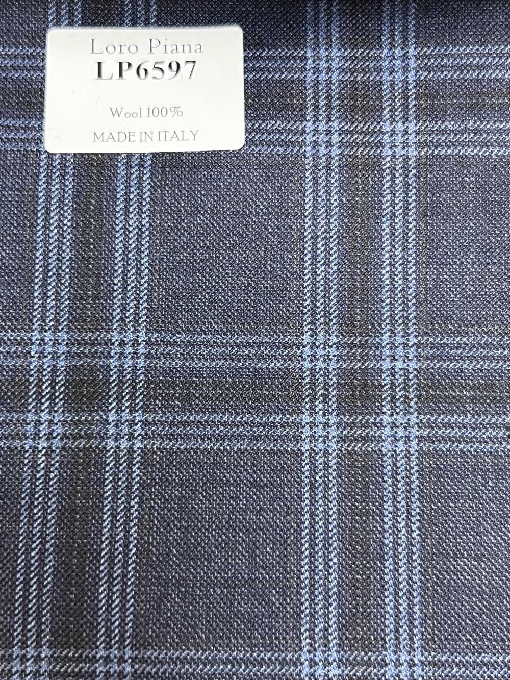 LP6597 Loro Piana ネイビー チェック[生地] 細井商事株式会社