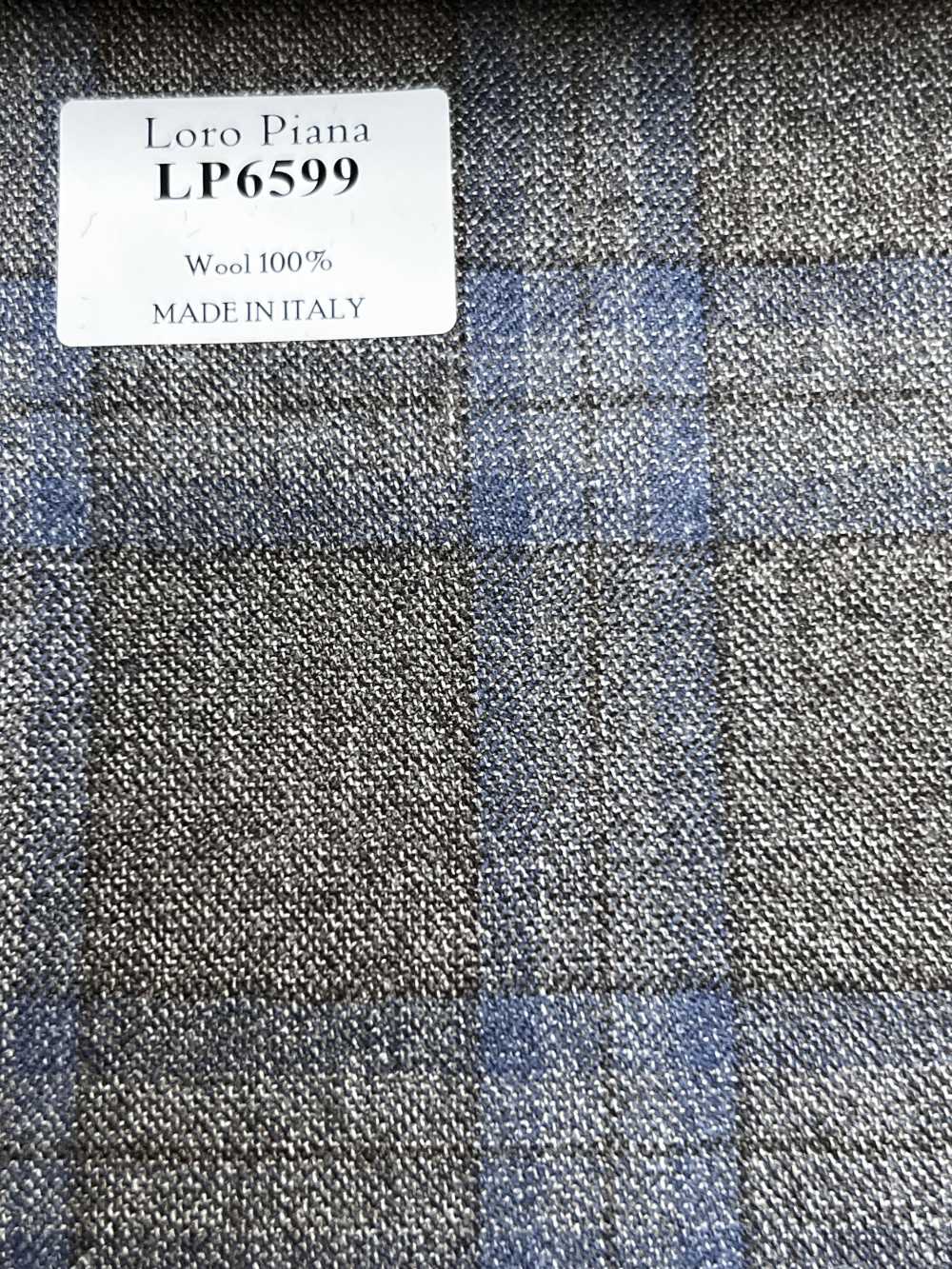 LP6599 Loro Piana ブラウン×ブルー チェック[生地] 細井商事株式会社