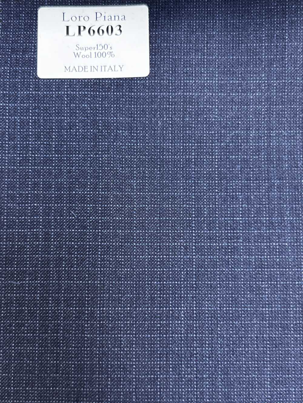 LP6603 Loro Piana Super150's ネイビー チェック[生地] 細井商事株式会社