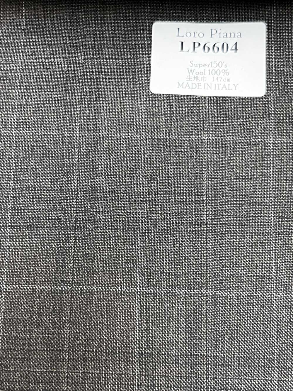 LP6604 Loro Piana Super150's ブラウン チェック[生地] 細井商事株式会社
