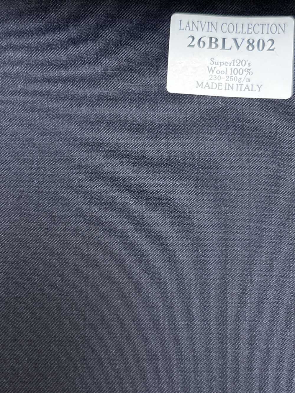 26BLV802 LANVIN COLLECTION Super120's 濃紺 無地[生地] 細井商事株式会社