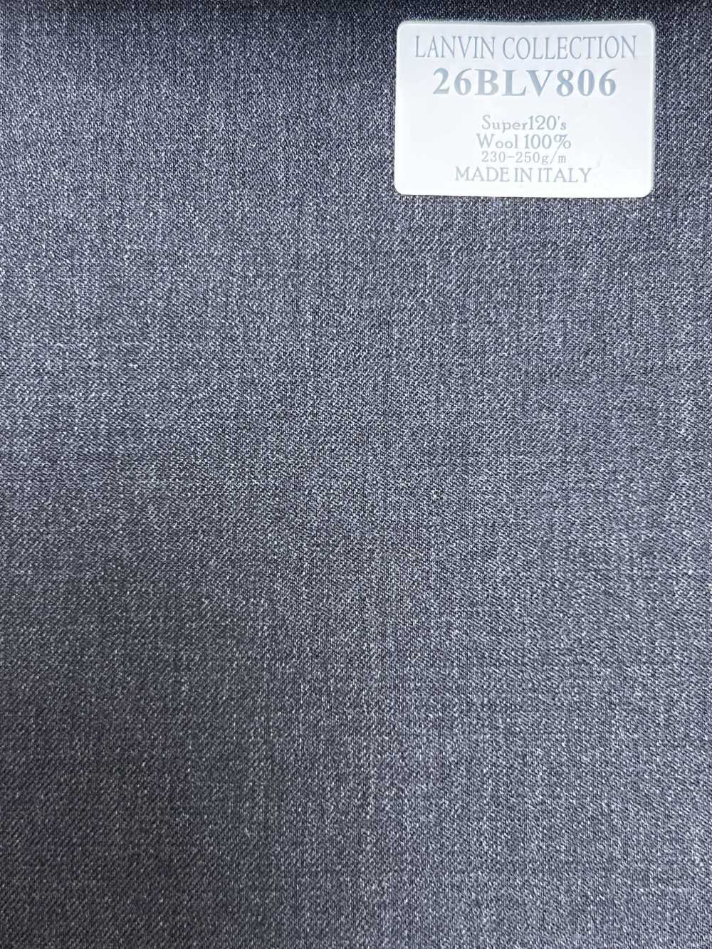 26BLV806 LANVIN COLLECTION Super120's グレー 無地[生地] 細井商事株式会社
