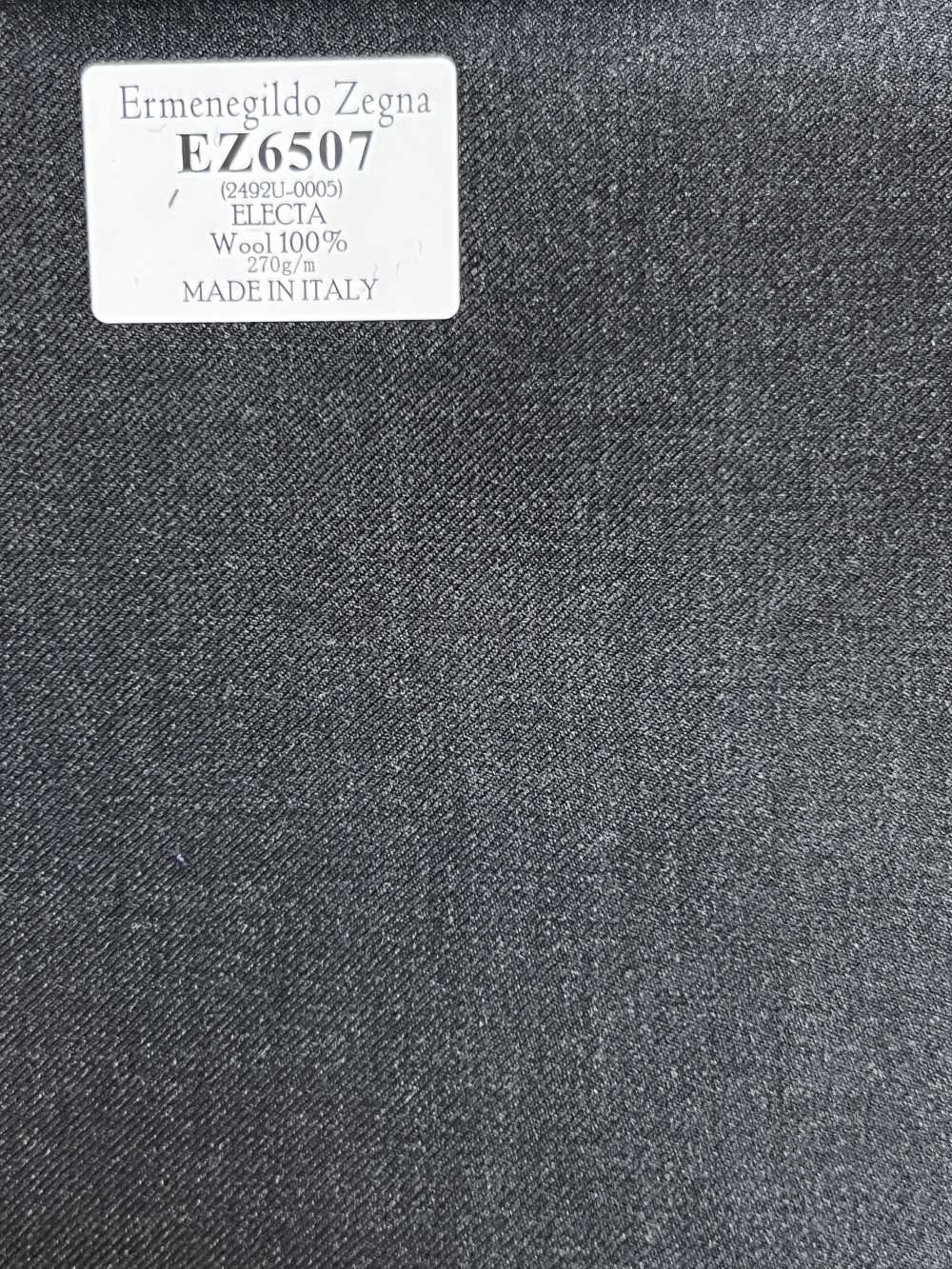 EZ6507 Ermenegildo Zegna ELECTA ダークグレー 無地[生地] 細井商事株式会社