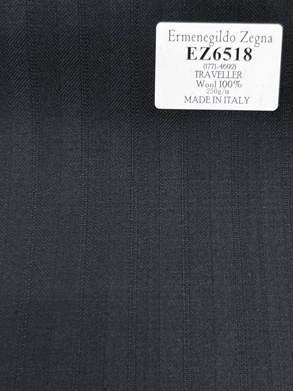 EZ6518 Ermenegildo Zegna TRAVELLER ダークグリーン ストライプ[生地] 細井商事株式会社