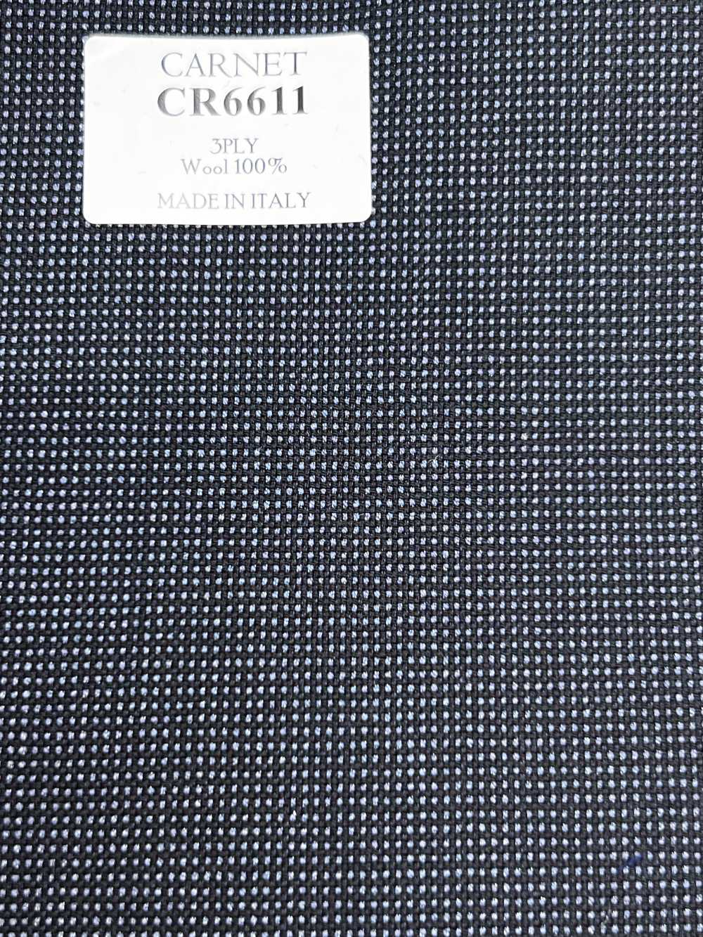 CR6611 CARNET 3PLY ネイビー チェック[生地] 細井商事株式会社