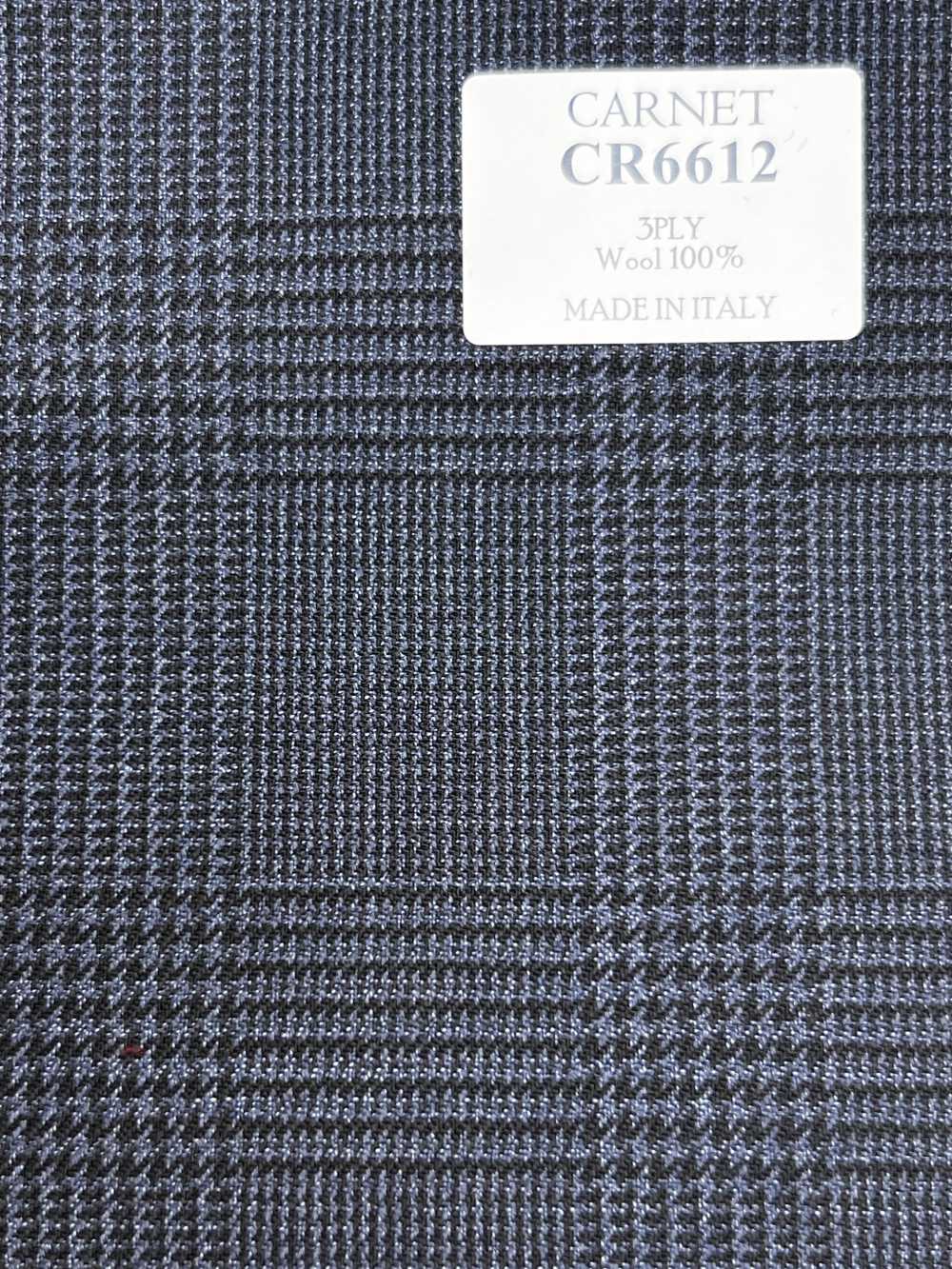 CR6612 CARNET 3PLY ネイビー グレンチェック[生地] 細井商事株式会社