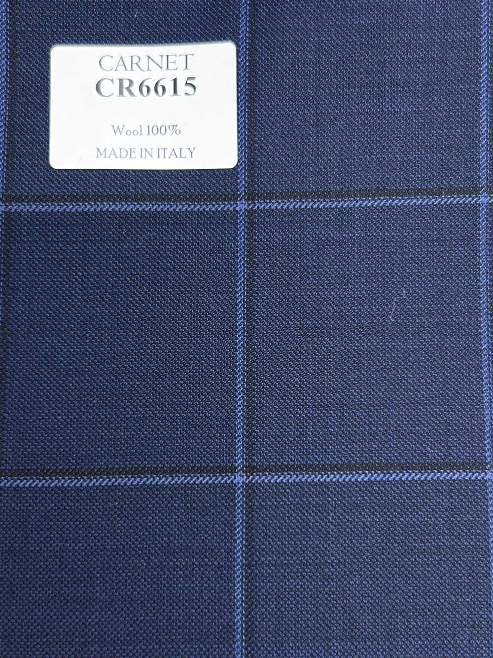 CR6615 CARNET 3PLY ネイビー チェック[生地] 細井商事株式会社