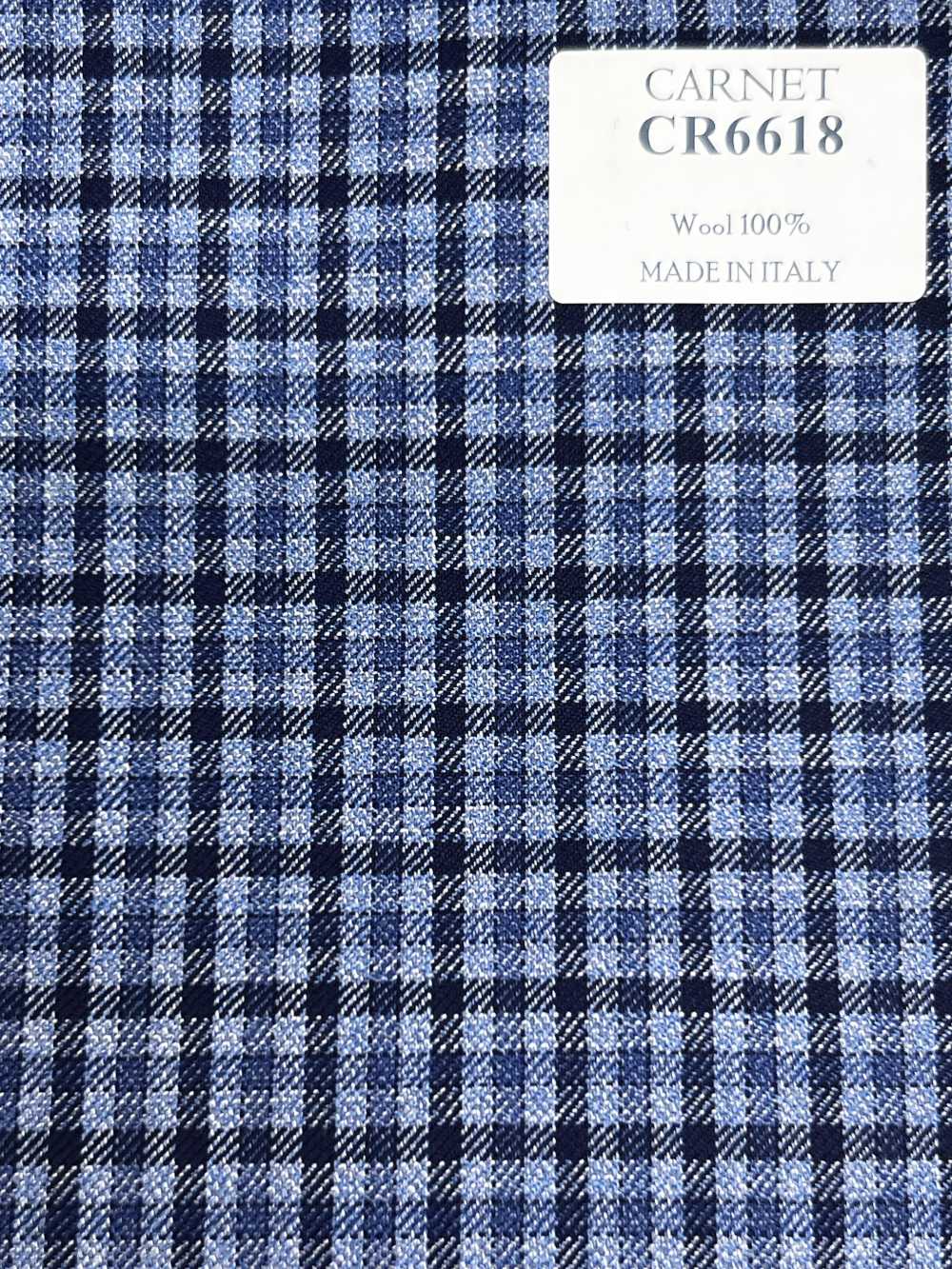 CR6618 CARNET サックス チェック[生地] 細井商事株式会社