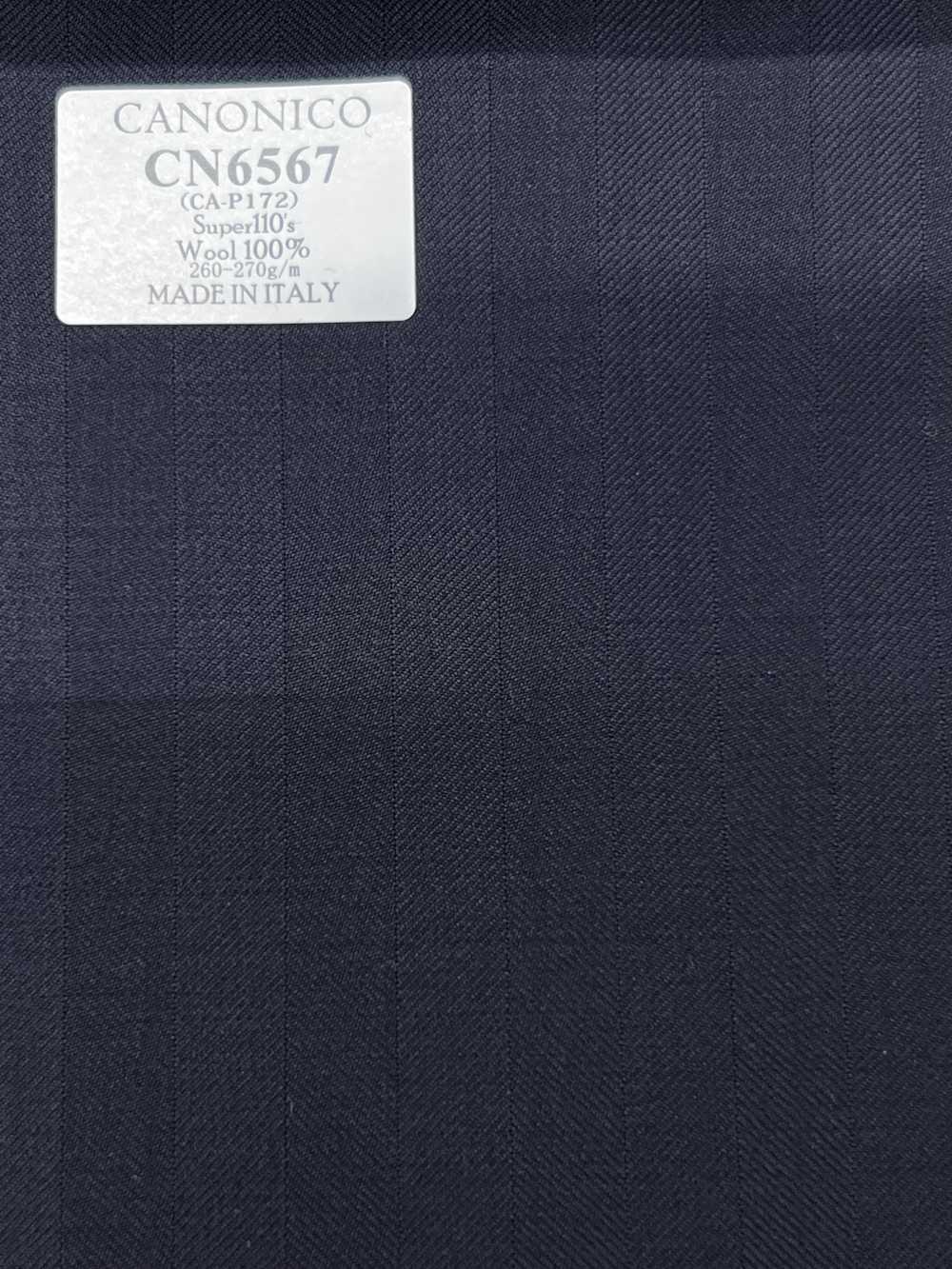 CN6567 CANONICO Super110's 濃紺 ストライプ[生地] 細井商事株式会社