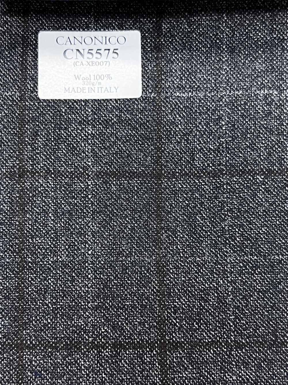 CN5575 CANONICO Super110's グレー×ブラウン チェック[生地] 細井商事株式会社