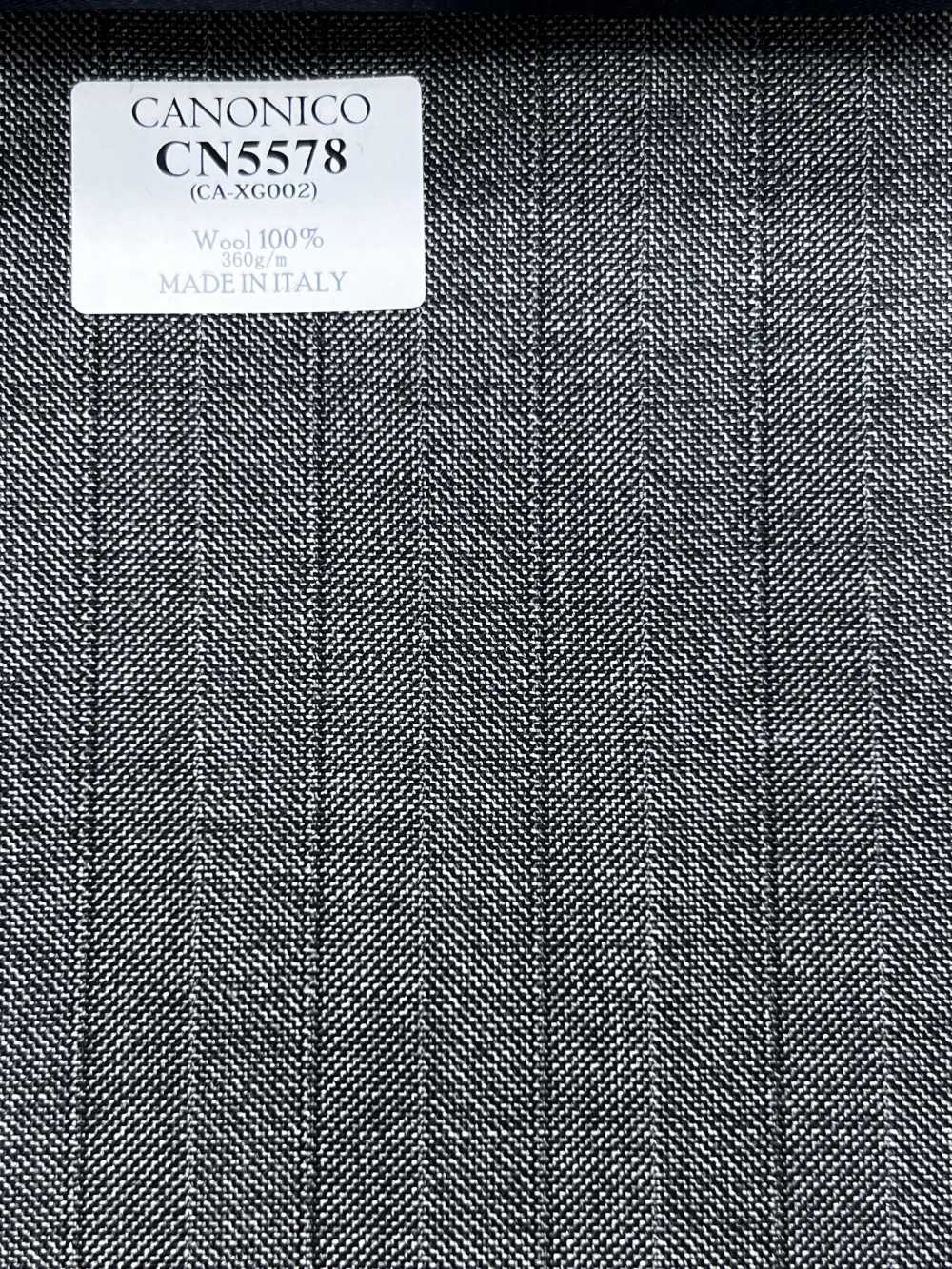 CN5578 CANONICO Super110's グレー ストライプ[生地] 細井商事株式会社