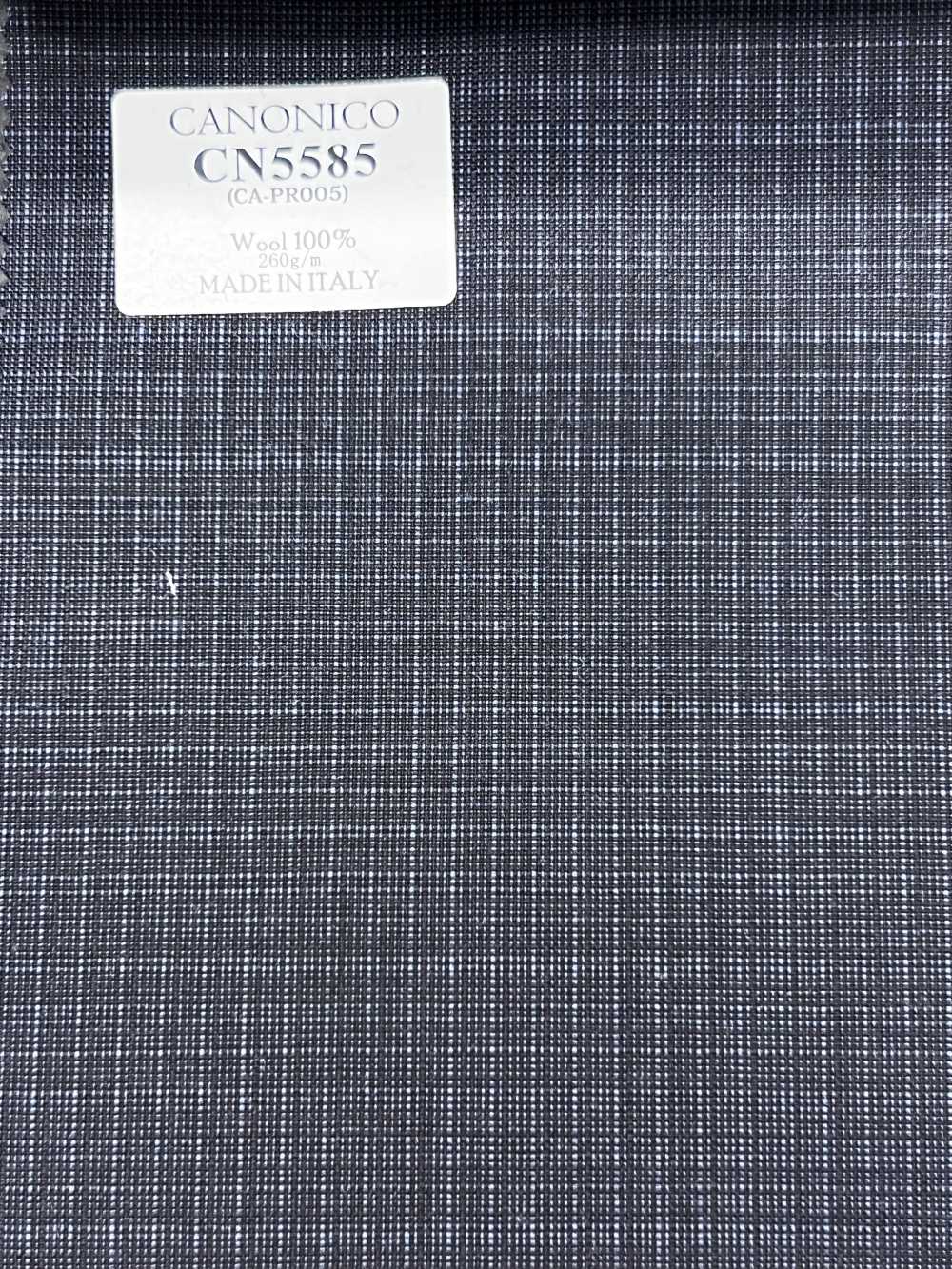 CN5585 CANONICO Super110's ネイビー チェック[生地] 細井商事株式会社