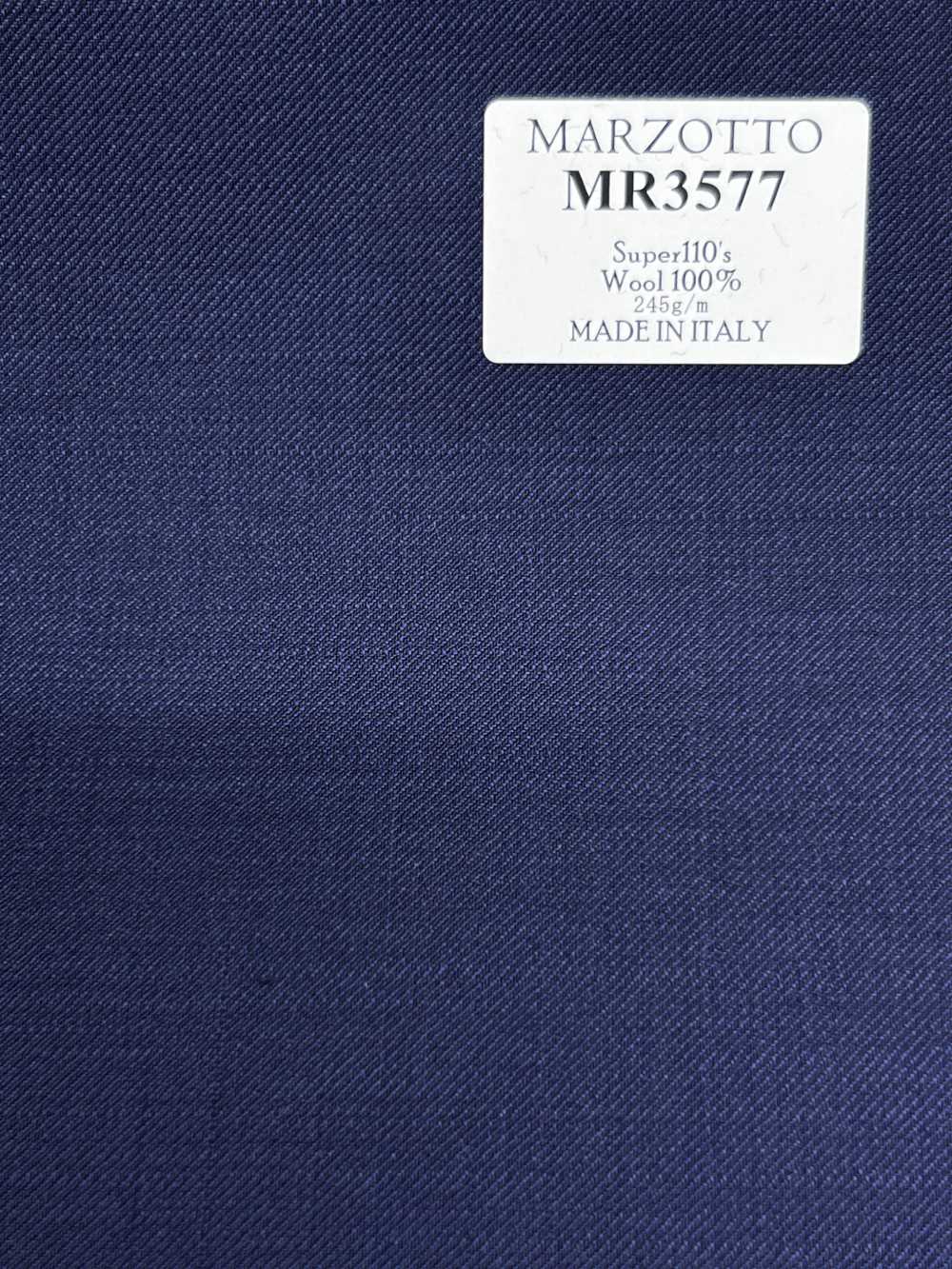 MR3577 MARZOTTO Super110's ブルー 無地[生地] 細井商事株式会社