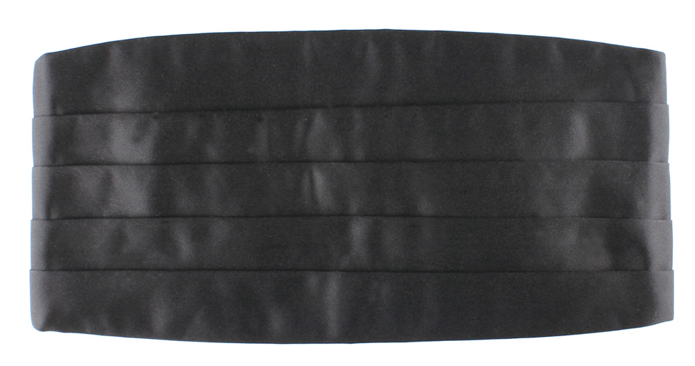 CM-104 本絹カマーバンド ブラック[フォーマルアクセサリー] ヤマモト(EXCY)