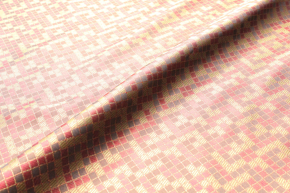 KS1001 【アウトレット】先染キュプラ100%裏地 富士吉田産 モザイク遊び