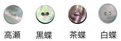 104MAT 2穴 縁無し ボタン MAT(ケシ)加工