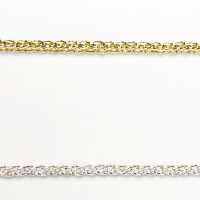 123-734 メタリックチェーンコード細(333) 約2mm[リボン・テープ・コード] DARIN(ダリン) サブ画像
