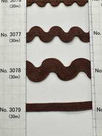 3078 ポリエステル山道 (約15MM)[リボン・テープ・コード] ROSE BRAND(丸進) サブ画像