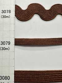 3079 ポリエステル綾竹 (約5MM)[リボン・テープ・コード] ROSE BRAND(丸進) サブ画像
