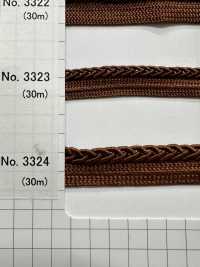 3324 ポリエステルブレイドパイピング (約10MM)[リボン・テープ・コード] ROSE BRAND(丸進) サブ画像