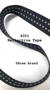 4001 反射テープ (約19MM)[リボン・テープ・コード] ROSE BRAND(丸進) サブ画像
